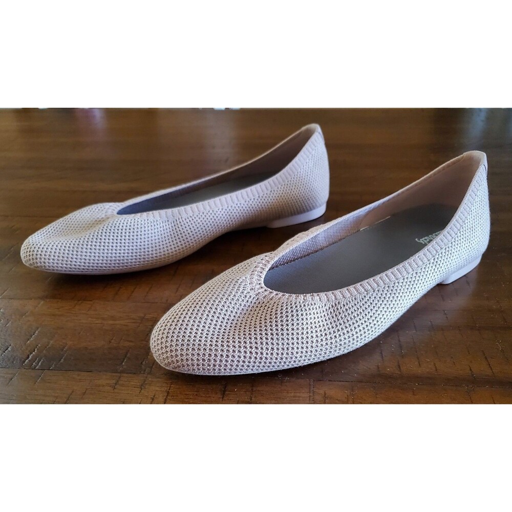 NWOT Women's Allbirds Unlined Rose Tree Breezer Knit Ballet Flats - Size 9.5